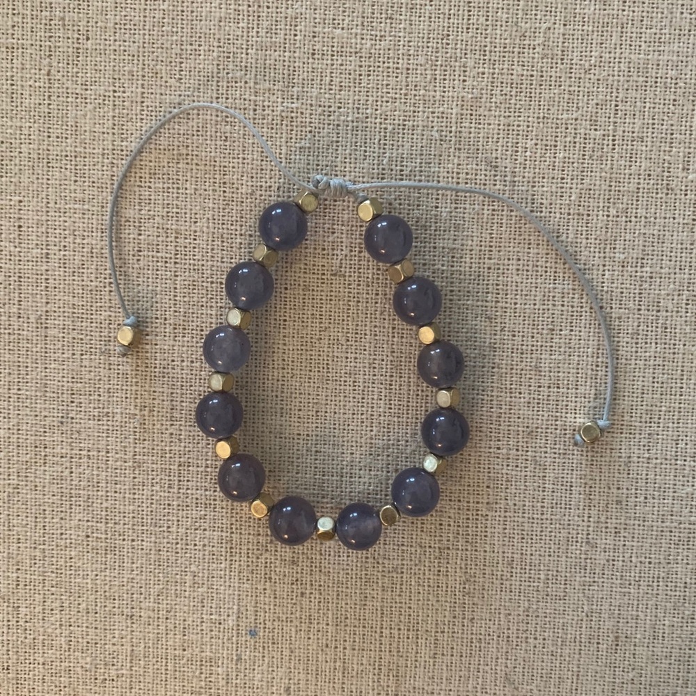 Stone and Gold Bracelet
